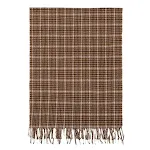 Cachecol xadrez de caxemira com franjas para homens e mulheres, macio e quente, perfeito para o inverno, elegante e versátil. — foto 2