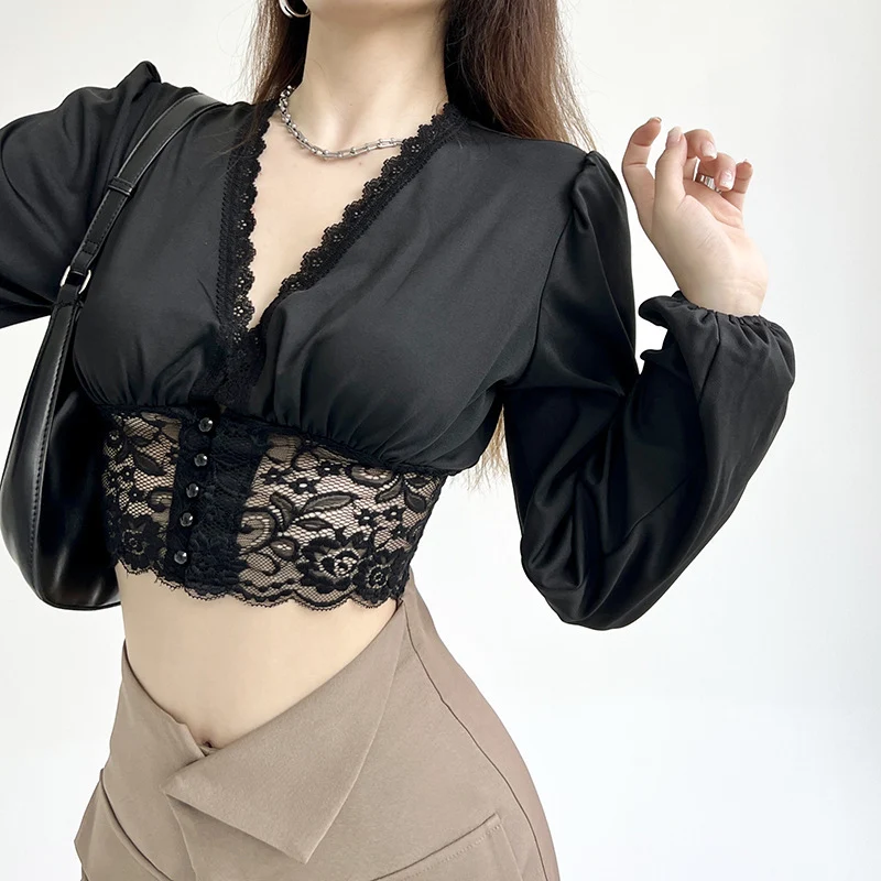 Title 8, Womens Fashion Solid Color Chiffon Shirt Women
