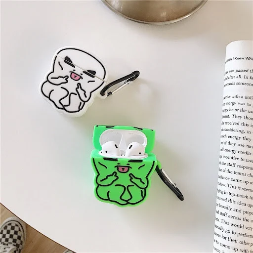 Title 7, Apple Compatible Cartoon Alien Headphone Set. E...