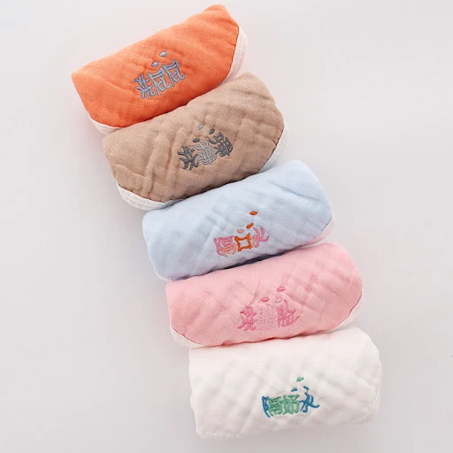 Title 2, 5-Pack Katoenen Geborduurde Vierkante Sjaal voo...