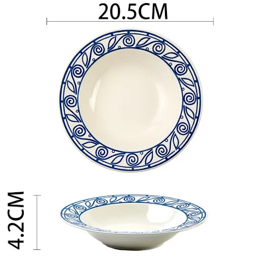 Title 2, Kreatives Keramikschale Home Deep Dish Stroh Hu...