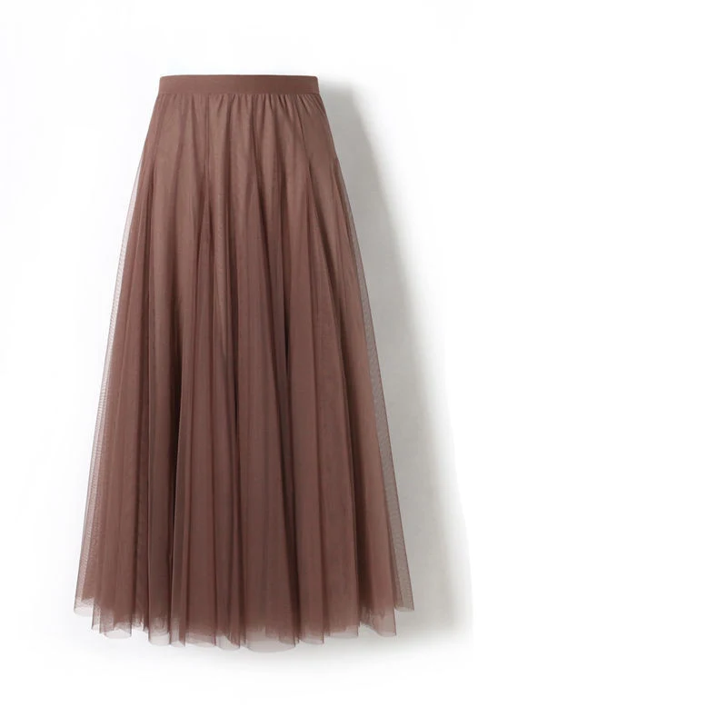 Damen Herbst Winter Rock Über Knie Lang mit Pullover Hoher Taille A-Linie. Stilvoll und Warm für kalte Tage. — foto 2