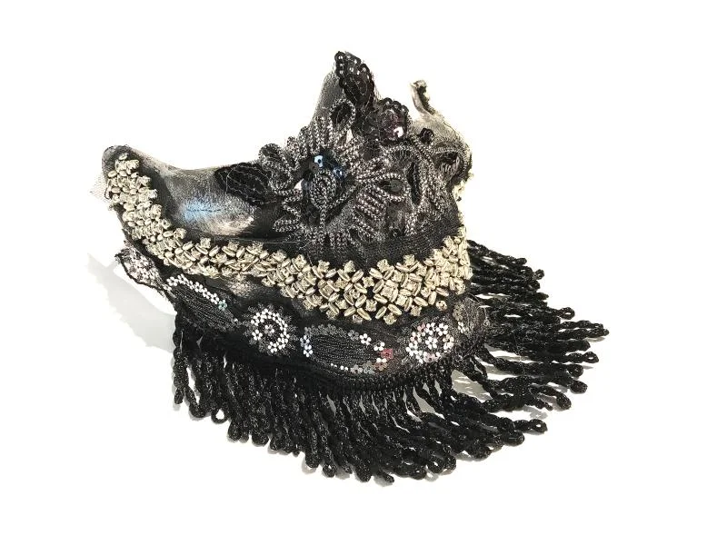 Skull Punk Rivets Performance Mask Halloween Mask Breathable Face Protection with Rivets for Costumes and Events. — photo 4