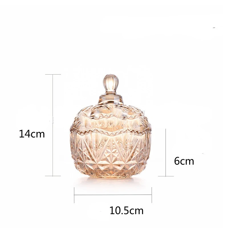 Title 2, Clear Glass Crown Full Sky Star Style Storage J...