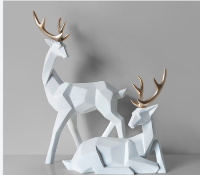 Nordic Style Geometric Elk Ornaments. Enhance your home decor with elegance and charm. Perfect for Christmas, gifts, and — photo 3