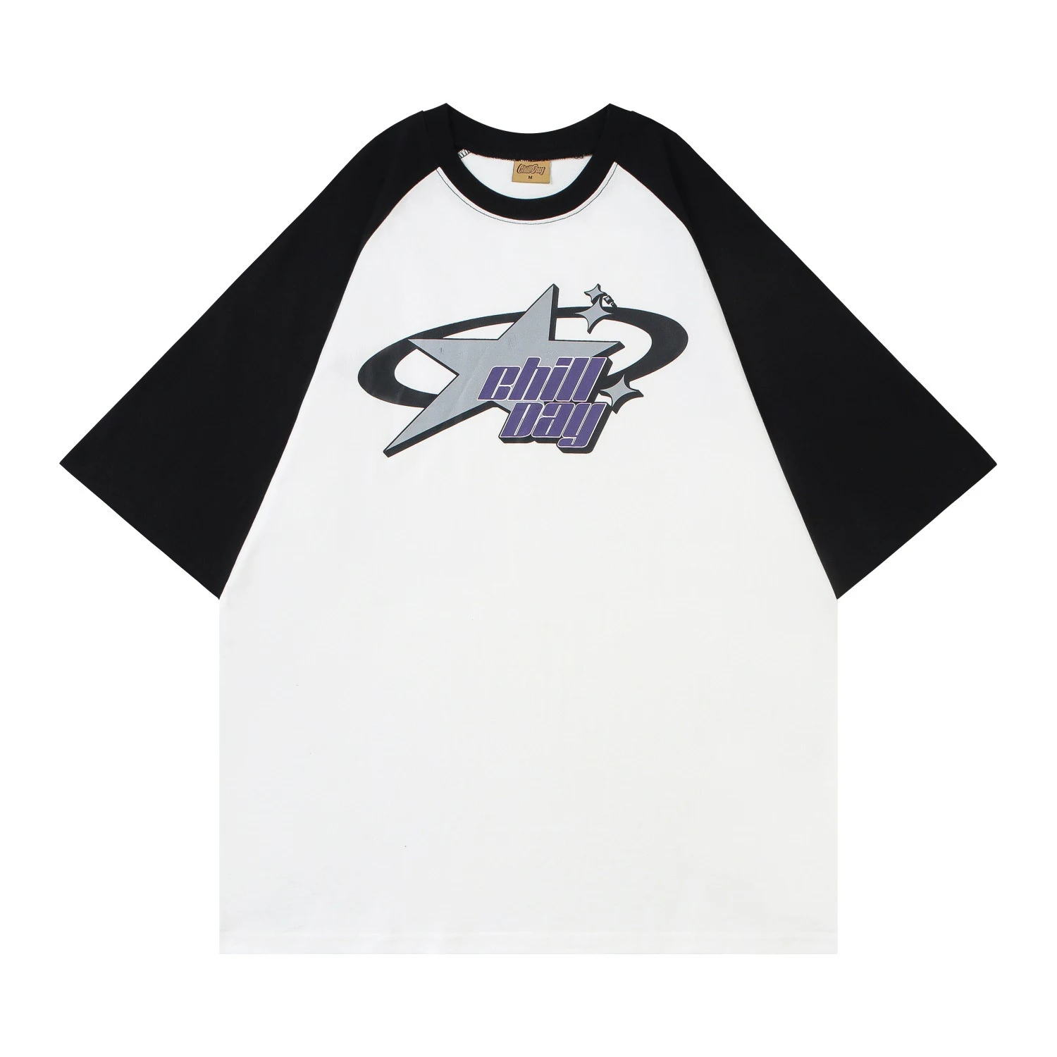 Magliette Raglan in puro cotone ampie Uomo e Donna Maniche corte Comfort e traspirabilità Abbigliamento estivo versatile e fresco — foto 7