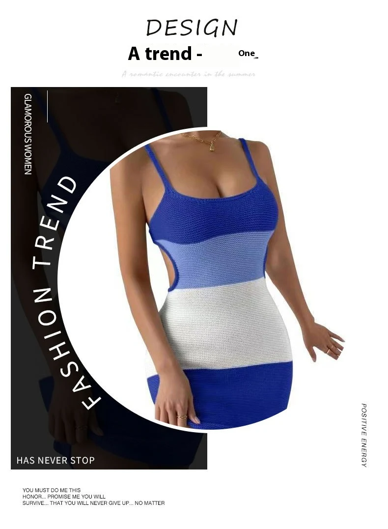 Title 7, Suspender stripe color matching backless lace u...