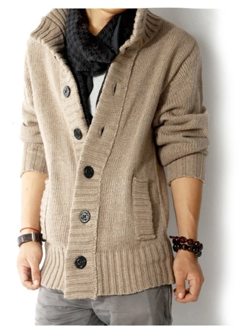 Suéteres masculinos para outono e inverno, novos cardigans, perfeitos para o clima frio, conforto e estilo, mantenha-se aquecido e elegante. — foto 7