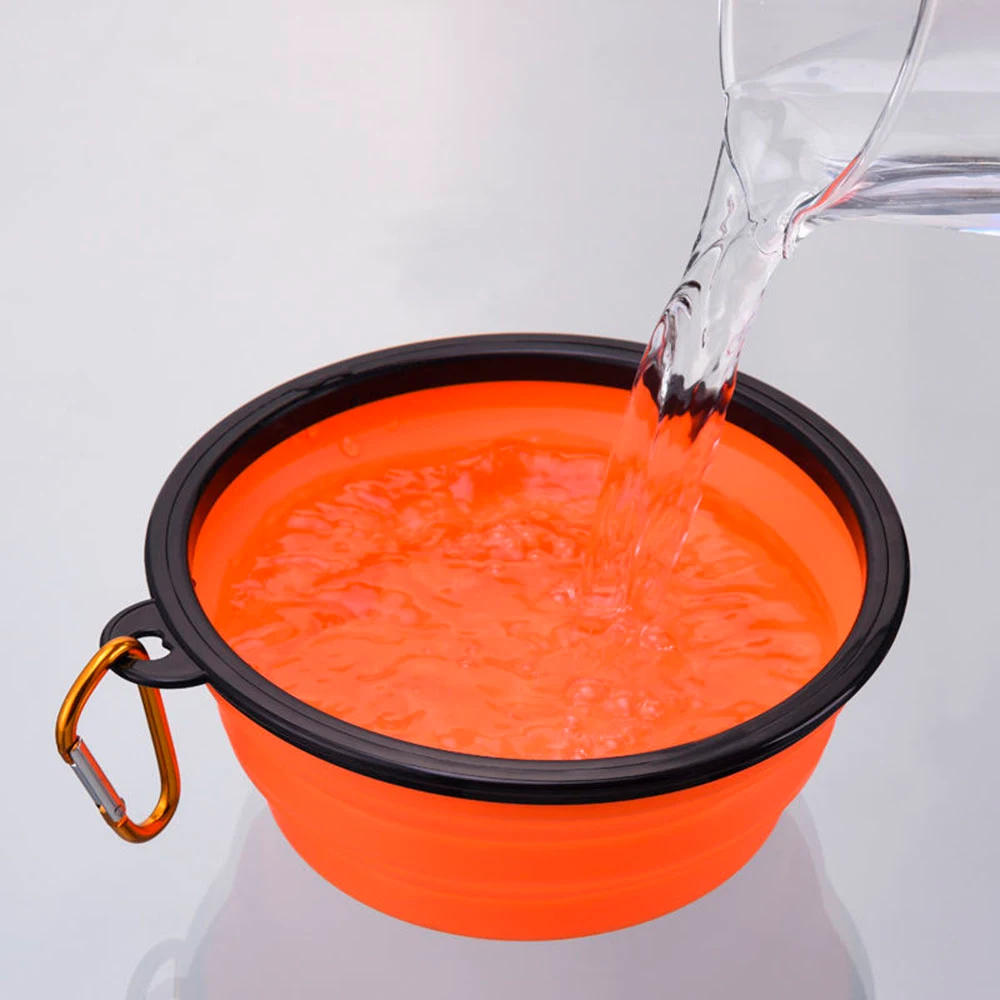 Title 19, 350/1000ml Collapsible Dog Bowls Travel Dog Cat...