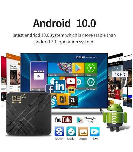 Title 3, Android TV Box 4K HD Smart Player Dual-band WiF...
