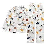 New Style Cotton Air Layer Home Service Cute Cat. Experience comfort and cuteness with this soft and breathable garment — photo 1