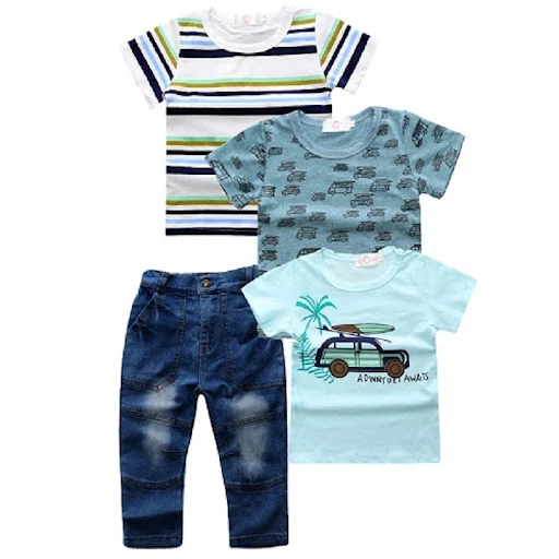 Title 2, Conjunto de jeans para crianças europeias e ame...