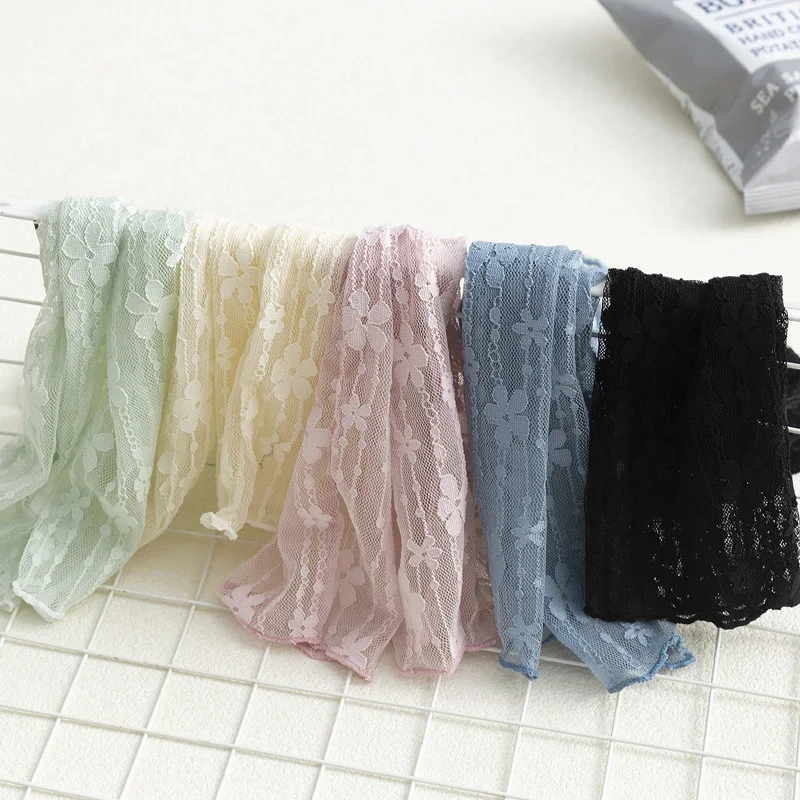 Title 3, Japanese Lace Small Flower Stockings Thin Hollo...