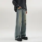 Amerikaanse distressed heren jeans Casual en comfortabel jeansbroek voor mannen. Stoere en stijlvolle herenjeans voor een relaxte, trendy uitstraling. — foto 3