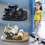 Children's fashion sandals with a soft sole, simple design, and head package protection. Comfortable and stylish footwea — photo 6