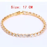 Pulseira Zircon Gang Drill Simples. Adicione brilho e sofisticação ao seu dia a dia com este acessório elegante e fácil de usar. — foto 12