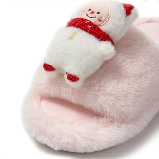 Title 5, Pantofole natalizie da donna Babbo Natale, aper...