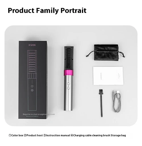 Title 11, Anion Wireless Straight Comb Rechargeable Porta...