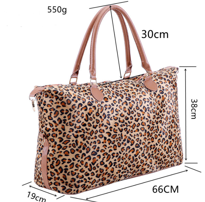Title 1, Bolsa de lona feminina com estampa de vaca e le...