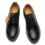 Martin Shoes Women's Low-cut Genuine Leather 5-hole Brogue, Round Head Lace-up Shoes, Stylish and Comfortable for Men an — photo 5