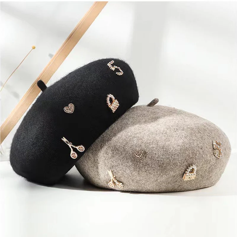 Sombrero de lana cálido para mujer moda otoño e invierno Protege del frío con estilo Este gorro de lana es perfecto para mantenerte abrigada — foto 8