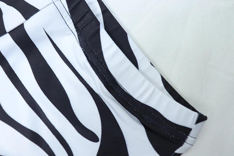 Title 5, Womens Fashion Sports Print Suit, Half High Ne...
