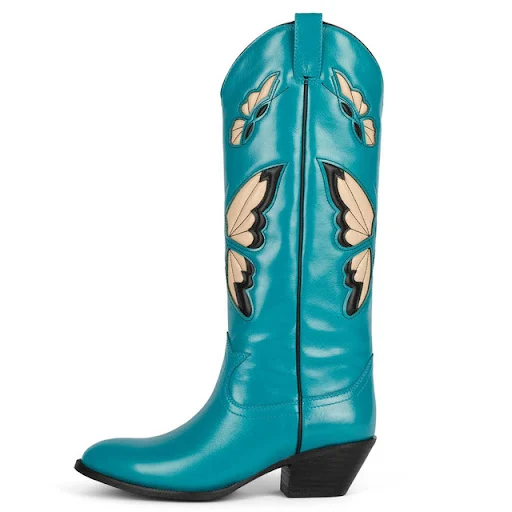 Title 9, Womens Large Size Mid-heel High Butterfly Boot...