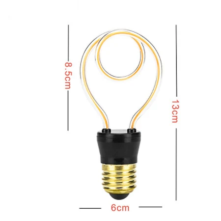 Title 8, Romantic Special-Shaped Color Bulb E27 Large Sc...