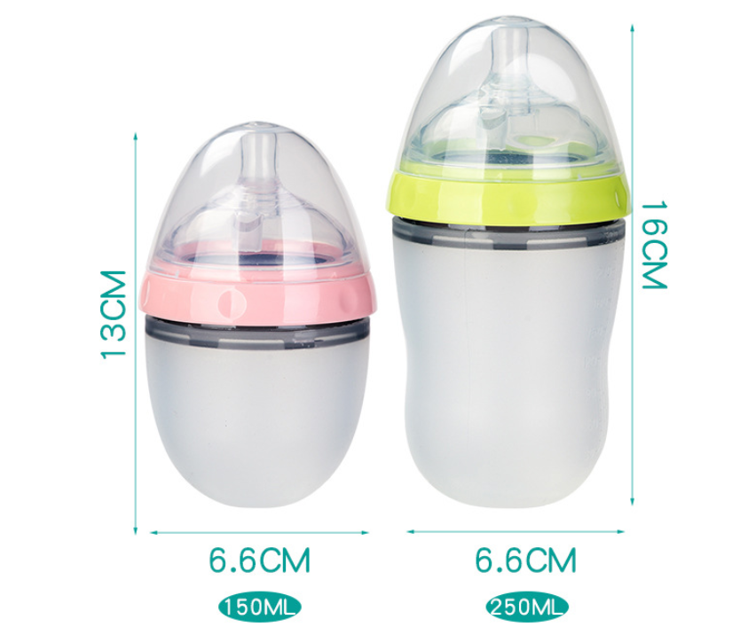 Title 1, Super wide mouth silicone baby bottle for easy ...