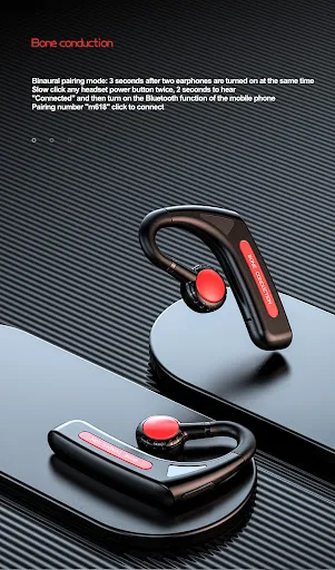 Title 7, 618 Bluetooth Headset True Bone Conduction Ear-...