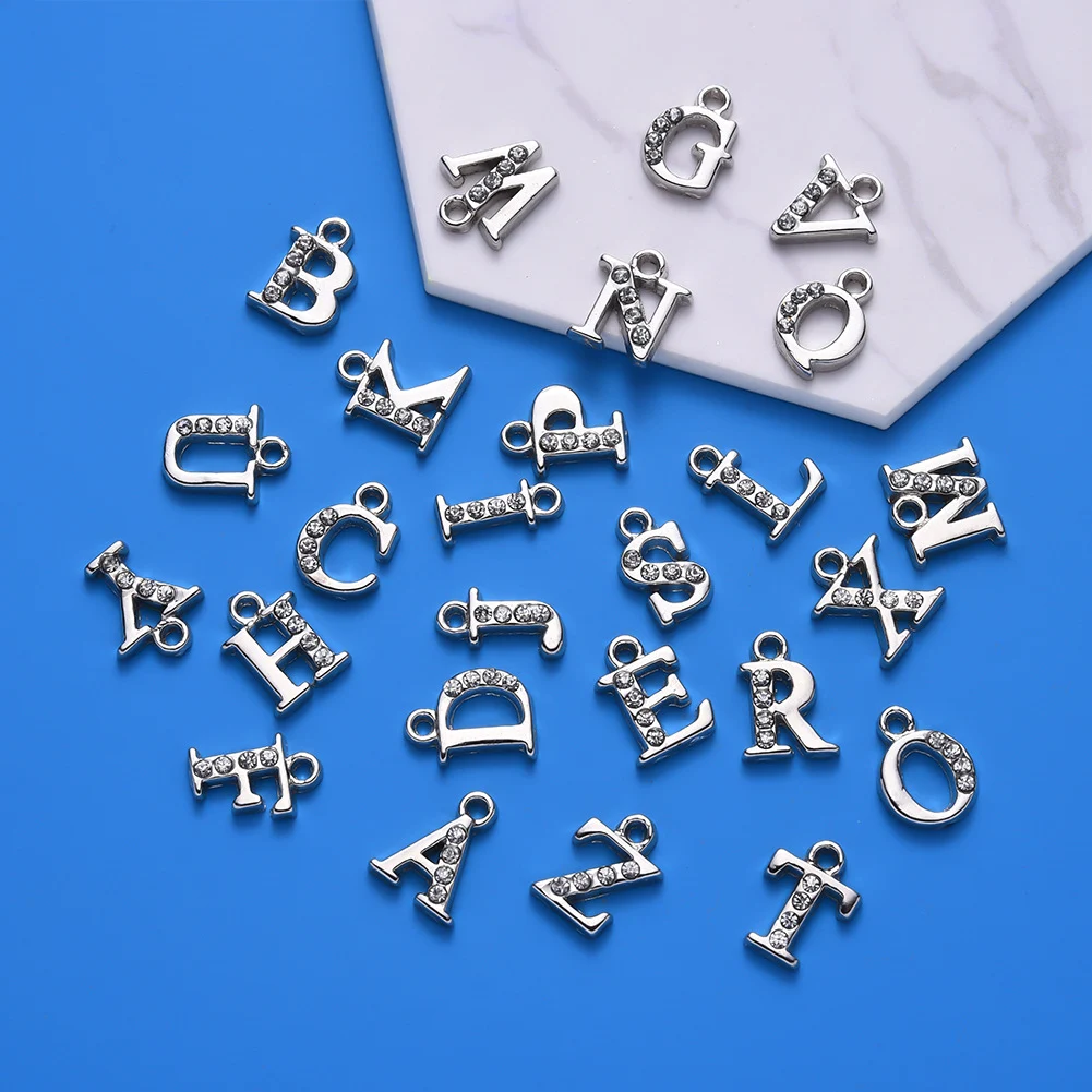 Title 10, Alloy diamant bezette 26 letter hanger, persona...