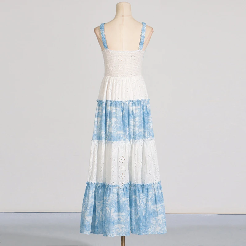 Title 4, Seaside Vacation Tube Top Print Contrast Color ...