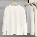 Camiseta feminina de manga comprida de algodão pesado 230g — foto 5