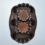 Brown double flowers