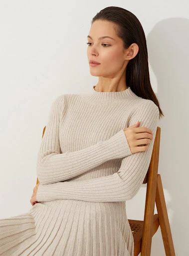 Title 17, Half Turtleneck Knitted European And American B...