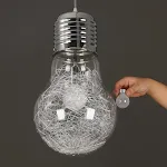 Silver light bulb with LED