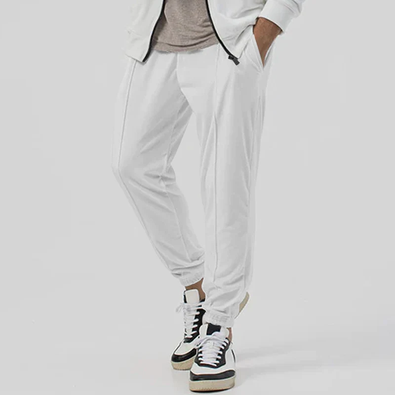 Men's Solid Color Sports Pants Casual Sweatpants Loose Tapered Trousers offer ultimate comfort, style and flexibility, p — photo 30