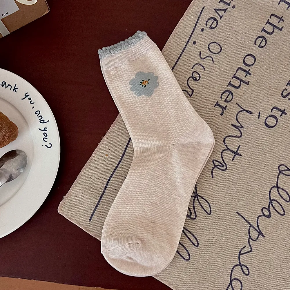 Title 8, Stereo Bow Socks Womens Mid Tube Stockings