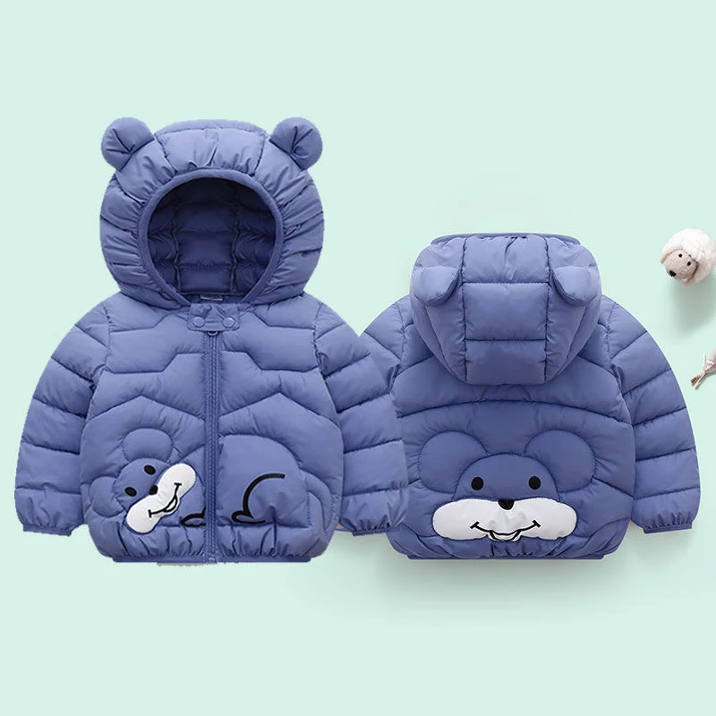 Jaqueta Grossa com Capuz Quente para Bebês Casaco Infantil Ideal para o Inverno Conforto e Proteção contra o Frio para Seu Pequeno — foto 6