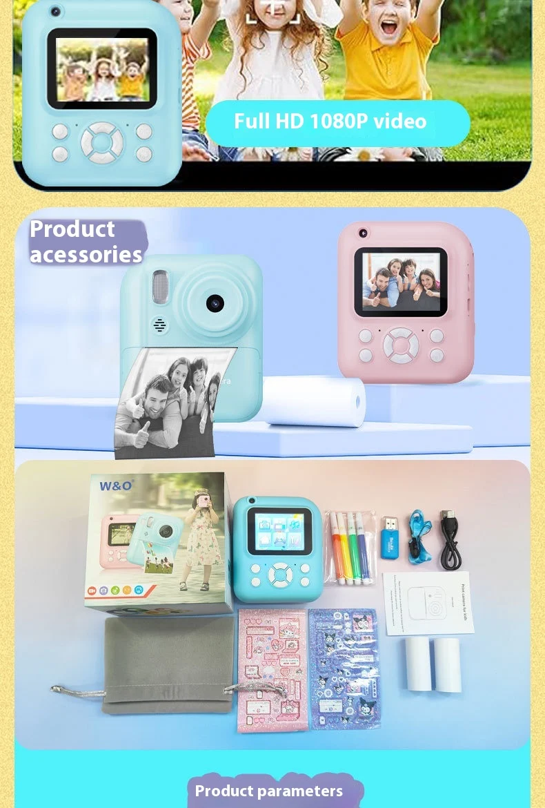 Title 11, Kids Toy Digital Camera Photo HD Printable Came...