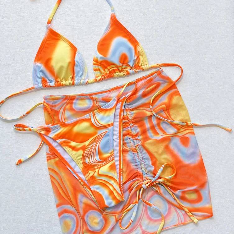 Traje de baño Fission para mujer conjunto bikini tres piezas perfecto para lucir en la playa o piscina, cómodo y con estilo. — foto 8
