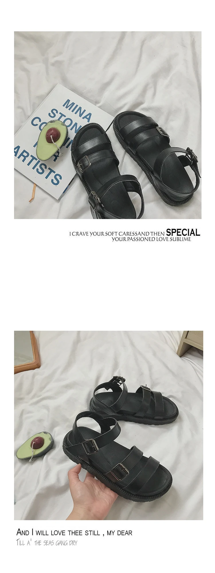 Title 9, Retro Hong Kong style student beach shoes, comf...
