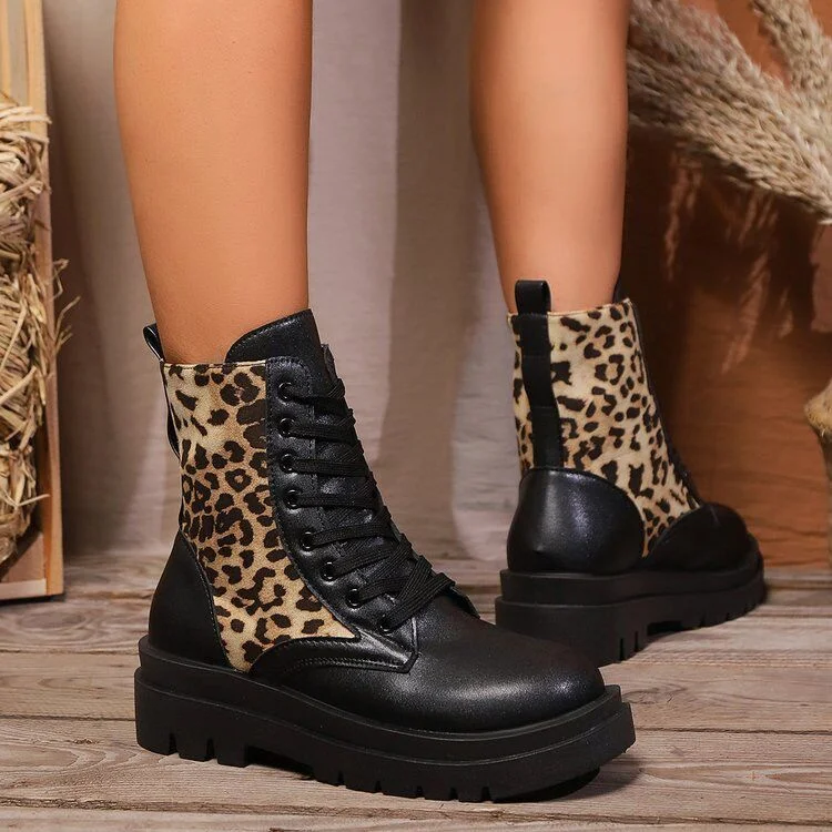 Title 10, Botas Martin femininas plus size com estampa de...