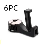 Gancho para encosto de cabeça de carro com suporte para telefone, organizador para A4 B6. Pendurador, porta celular e fixador automotivo, prático e útil. — foto 7