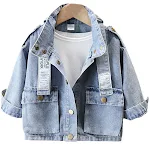Kinder Denim Jack voor Heren Stoere Spijkerjas voor Jongens Duurzaam en Comfortabel Ideaal voor Casual Gebruik Perfect voor Verschillende Outfits en Seizoenen. — foto 5