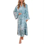 Dark Sky Blue Tiger Print