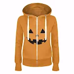 Halloween Men's and Women's Hooded Zipper Sweater Fashion Digital Printing Jacket, comfortable and stylish for the spook — photo 3