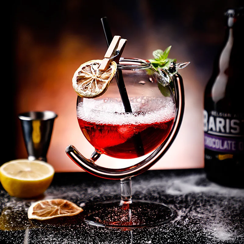 Title 2, Personalized Globe Cocktail Glass for Western R...