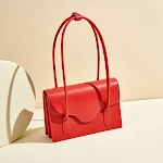 Rode bruidstas van echt leer voor dames, western stijl. De perfecte trouwaccessoire. Elegant en praktisch voor de bruid op haar speciale dag. — foto 6