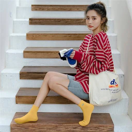 Title 3, Womens Candy Color Boat Socks for discreet wea...